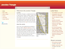 Tablet Screenshot of junctiontriangle.ca